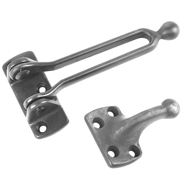 Interlocking Bar Door Guard, Flush Doors and Frame Applications, US26D, Ives, Mfr#: 482B26D